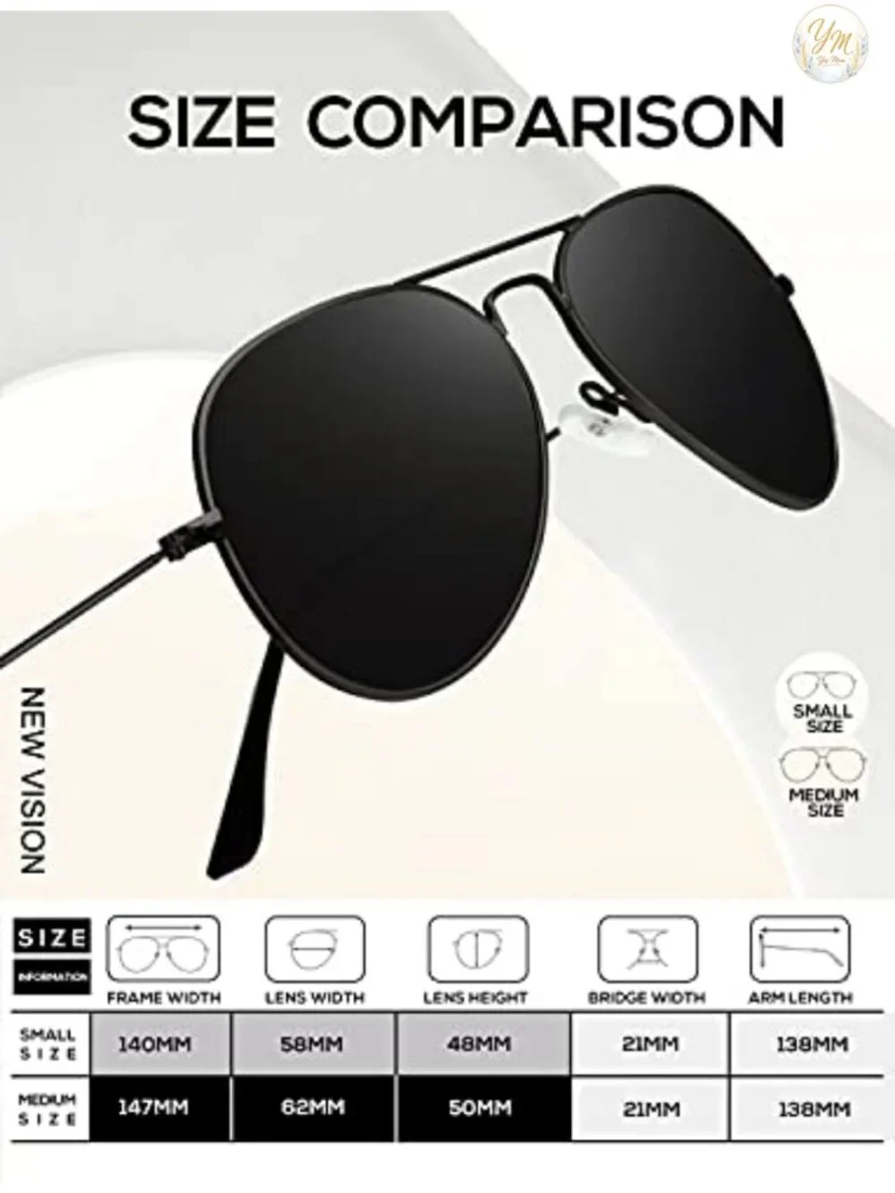 Classic Aviator Polarized Sunglasses UV Blocking Men Women Driving
